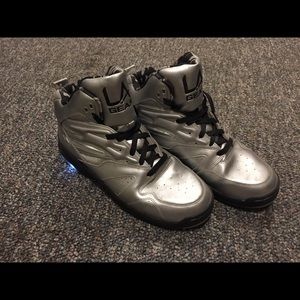 LA Gear LA Lights Silver High-tops